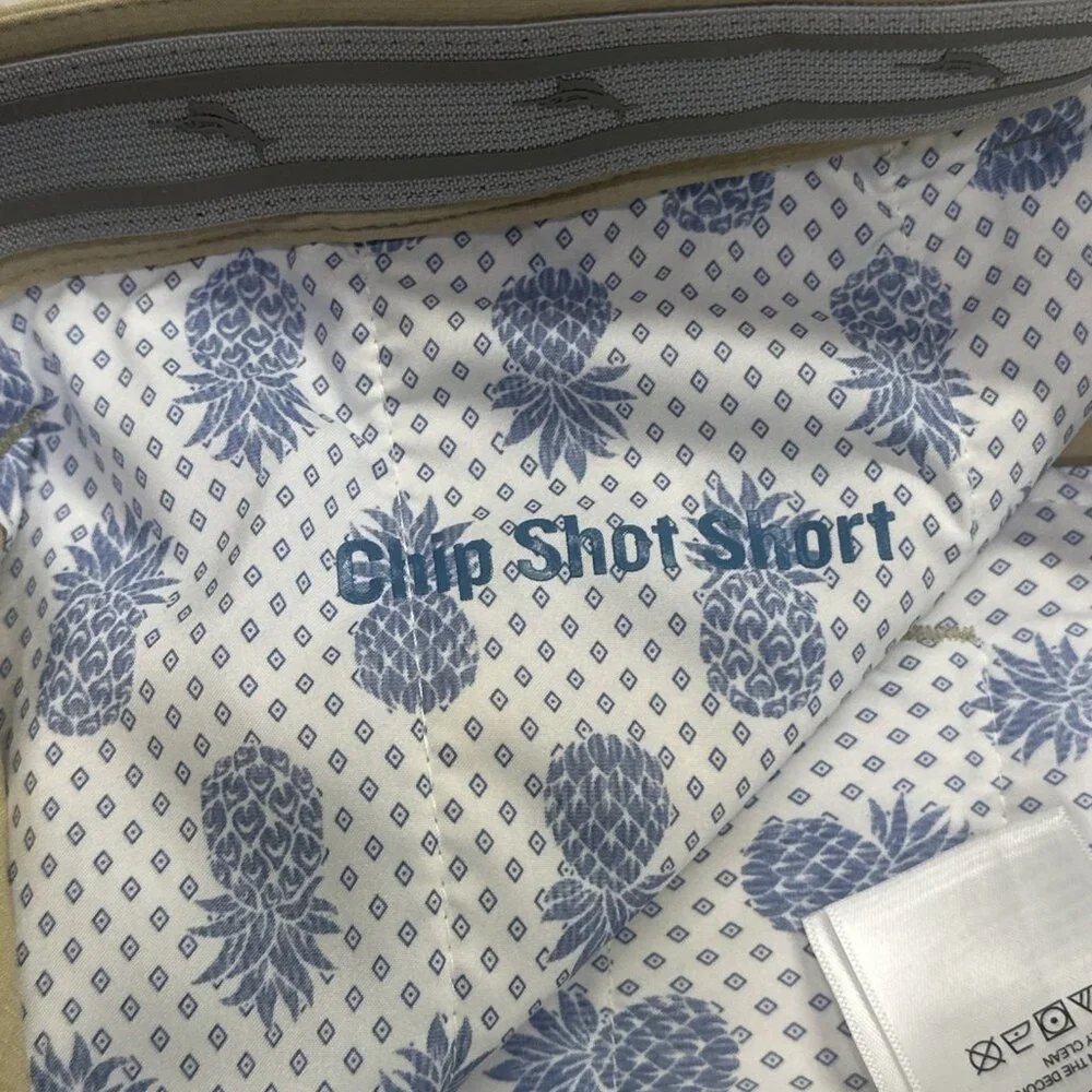 Tommy Bahama Men's Big & Tall Size 48RG Stone Khaki Chip Shot Performance Shorts - Picture 7 of 11